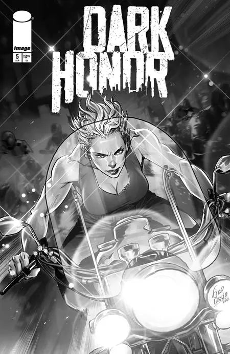 DARK HONOR #5 (OF 5) CVR B INCENTIVE 1:10 FICO OSSIO B&W VARIANT Image Comics