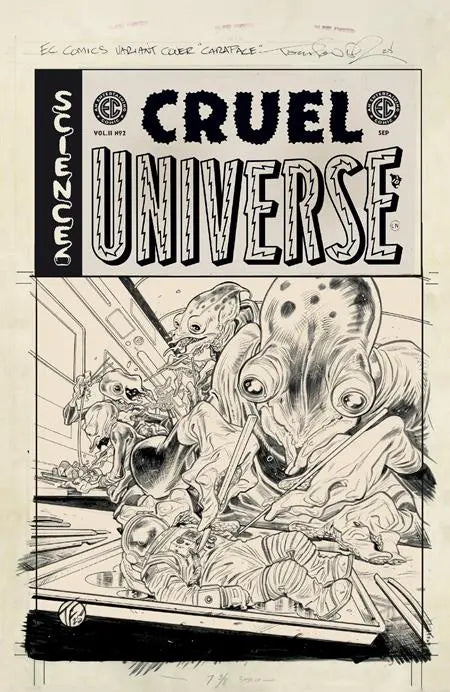 EC CRUEL UNIVERSE 2 #2 (OF 12) CVR D INCENTIVE 1:20 TOM FOWLER B&W ARTIST EDITION VAR Oni Press