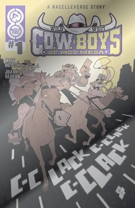 WILD WEST COW-BOYS OF MOO MESA #1 (OF 4) CVR F JOE PALMER FOIL VAR Oni Press