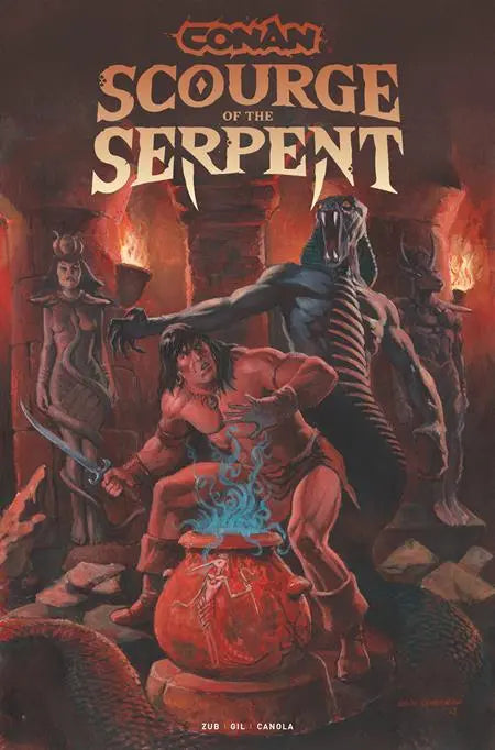 CONAN THE BARBARIAN SCOURGE OF THE SERPENT #1 (OF 4) CVR C GEOF ISHERWOOD VAR (MR) Titan Comics