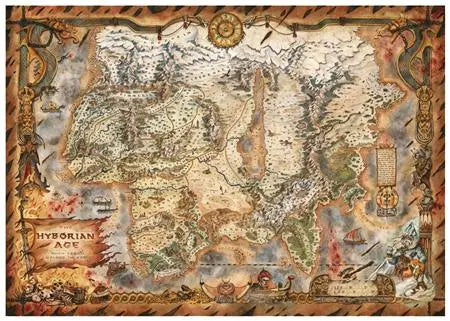 CONAN HYBORIAN AGE MAP POSTER Previously Offered Thru Diamond Titan Comics