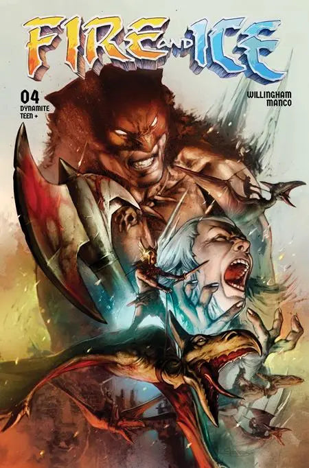 FIRE AND ICE #4 CVR B LEONARDO MANCO VAR DYNAMITE Entertainment
