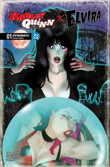HARLEY QUINN X ELVIRA #1 CVR D BEN CALDWELL VAR DYNAMITE Entertainment