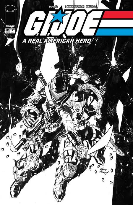 GI JOE A REAL AMERICAN HERO #321 CVR B ANDY KUBERT B&W VAR Image Comics
