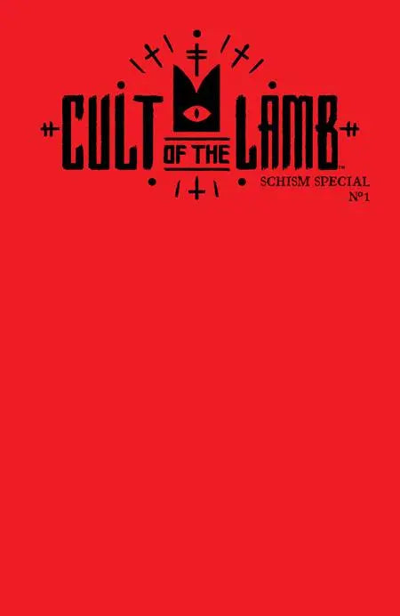 CULT OF THE LAMB SCHISM SPECIAL #1 (ONE SHOT) CVR C RED BLANK SKETCH VAR Oni Press
