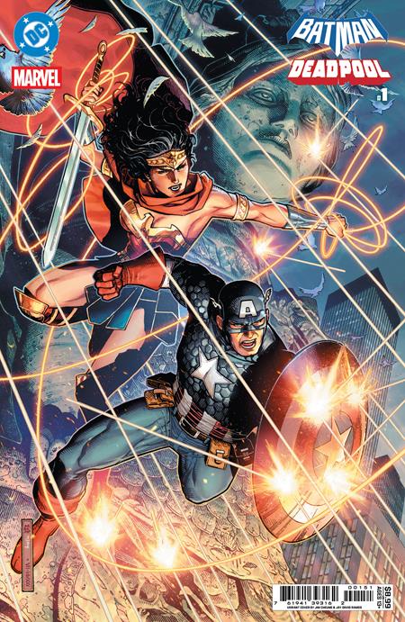 DC MARVEL BATMAN DEADPOOL #1 (ONE SHOT) CVR E JIM CHEUNG WONDER WOMAN CAPTAIN AMERICA CARD STOCK VAR DC Comics