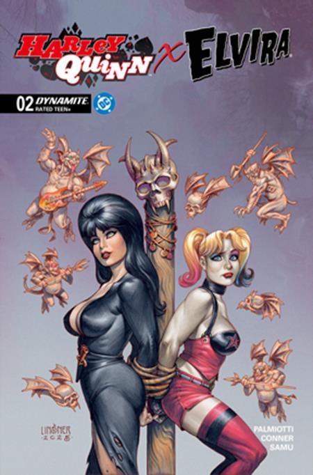 HARLEY QUINN X ELVIRA #2 CVR C JOSEPH MICHAEL LINSNER VAR DYNAMITE Entertainment