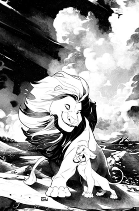 LION KING #1 CVR K INCENTIVE 1:35 EDWIN GALMON LINE ART VIRGIN VAR DYNAMITE Entertainment