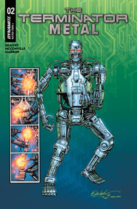 TERMINATOR METAL #2 CVR B BOB LAYTON VAR DYNAMITE Entertainment