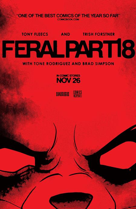FERAL #18 CVR B TONY FLEECS & TRISH FORSTNER MOVIE POSTER HOMAGE VAR Image Comics