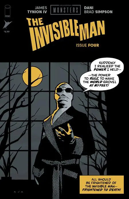 UNIVERSAL MONSTERS THE INVISIBLE MAN #4 (OF 4) CVR C INCENTIVE 1:10 DAVID AJA PULP VAR Image Comics