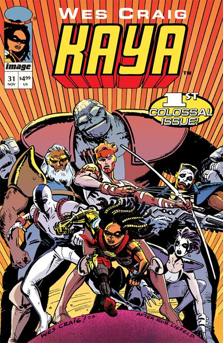 COLOSSAL KAYA (ONE SHOT) CVR B WES CRAIG YOUNGBLOOD TEAM UP VAR Image Comics