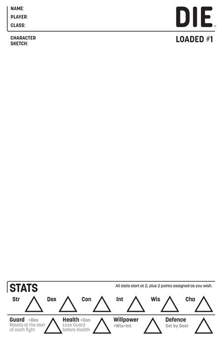 DIE LOADED #1 CVR D BLANK SKETCH VAR (MR) Image Comics