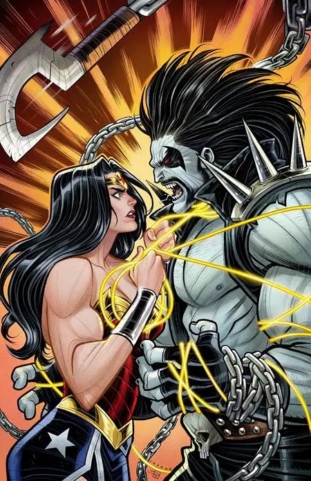 DC K.O. WONDER WOMAN VS LOBO #1 (ONE SHOT) CVR D ELIZABETH TORQUE CARD STOCK VAR DC Comics
