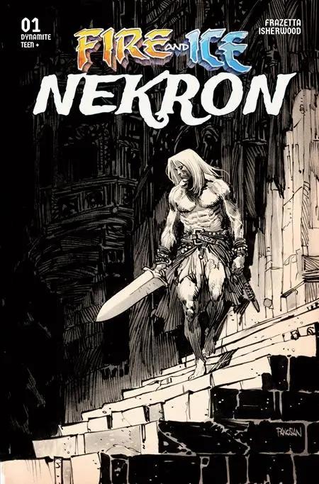 FIRE AND ICE NEKRON #1 (ONE SHOT) CVR F INC 1:10 DAN PANOSIAN LINE ART VAR DYNAMITE Entertainment