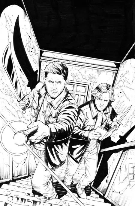 SUPERNATURAL #3 CVR H INC 1:15 EDER MESSIAS LINE ART VIRGIN VAR DYNAMITE Entertainment