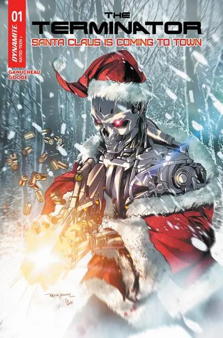 TERMINATOR SANTA CLAUS IS COMING TO TOWN #1 (ONE SHOT) CVR C REESE HANNIGAN VAR DYNAMITE Entertainment