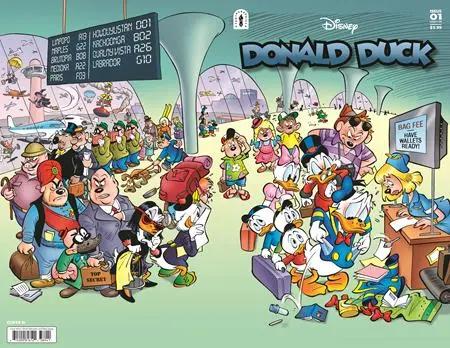 DONALD DUCK LEGACY #389 THE GOLDEN PINEAPPLE CVR D INC 1:10 DAAN JIPPES ULRICH SCHROEDER WRAPAROUND VAR Fantagraphics