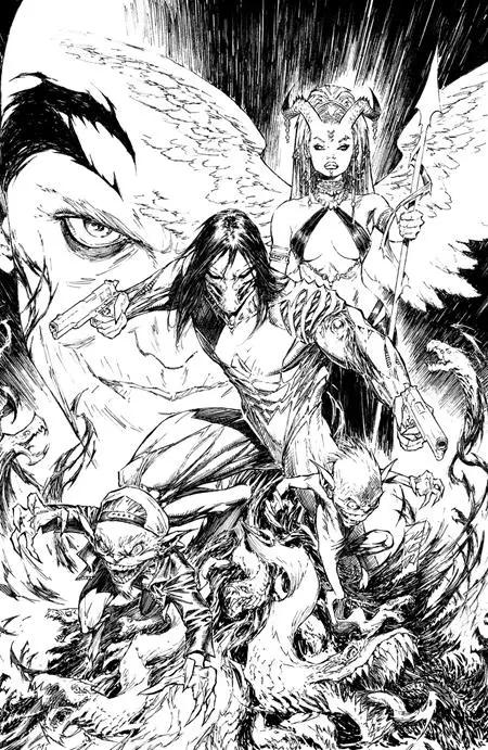 DARKNESS (2025) #1 CVR I INC 1:250 MARC SILVESTRI B&W VIRGIN VAR Image Comics