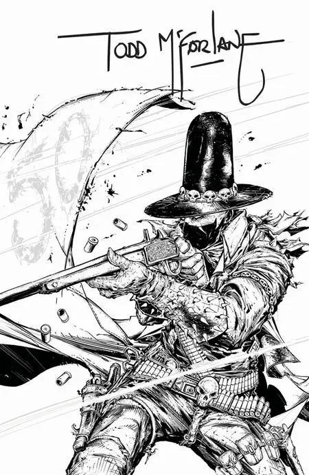 GUNSLINGER SPAWN #50 CVR G INC 1:250 TODD MCFARLANE SIGNED INK VAR Image Comics