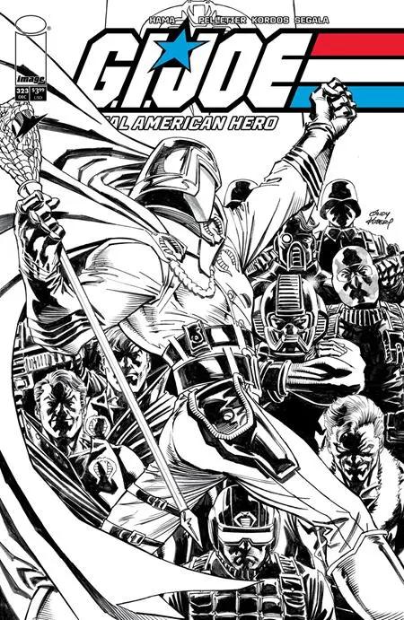 GI JOE A REAL AMERICAN HERO #323 CVR B ANDY KUBERT  B&W VAR Image Comics