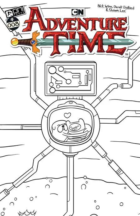 ADVENTURE TIME (2025) #8 CVR F INC 1:50 NICK WINN B&W VAR Oni Press