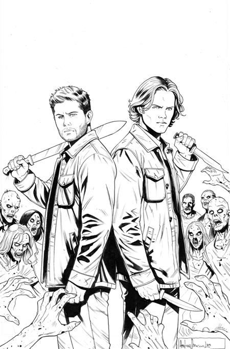 SUPERNATURAL #4 CVR H INC 1:15 ANDREA BROCCARDO LINE ART VIRGIN VAR DYNAMITE Entertainment