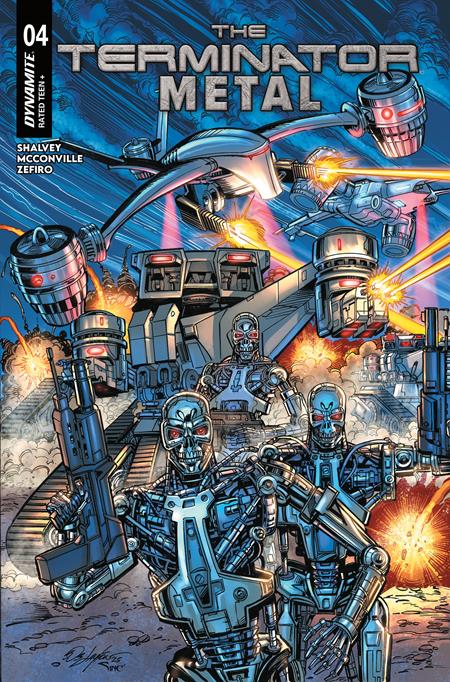 TERMINATOR METAL #4 CVR B BOB LAYTON VAR DYNAMITE Entertainment