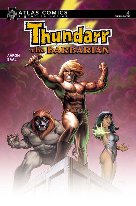 THUNDARR THE BARBARIAN #1 CVR H JOSEPH MICHAEL LINSNER SIGNED ATLAS EDITION VAR DYNAMITE Entertainment
