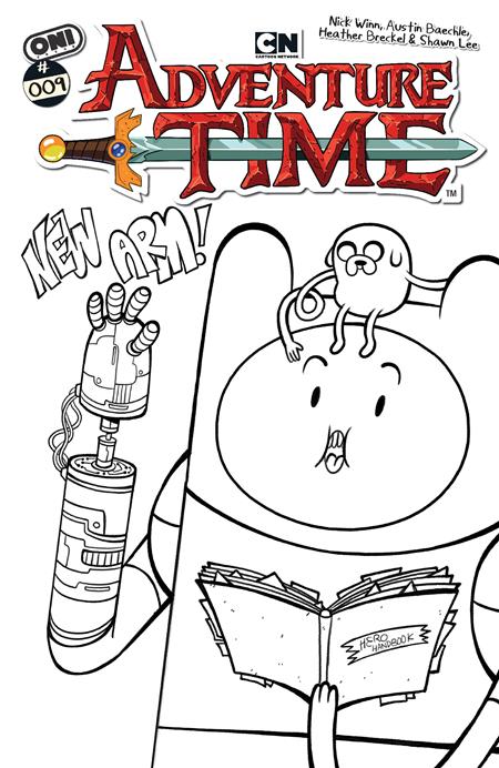 ADVENTURE TIME (2025) #9 CVR F INC 1:50 NICK WINN B&W VAR Oni Press