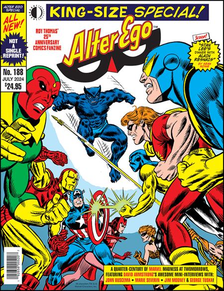 ALTER EGO #188 Previously Offered Thru Diamond TwoMorrows Publishing