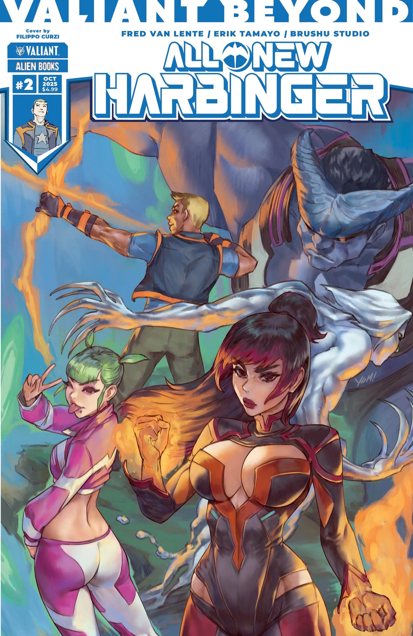 Valiant Beyond: All-New Harbinger #2 Cover A (Curzi) IDW Publishing