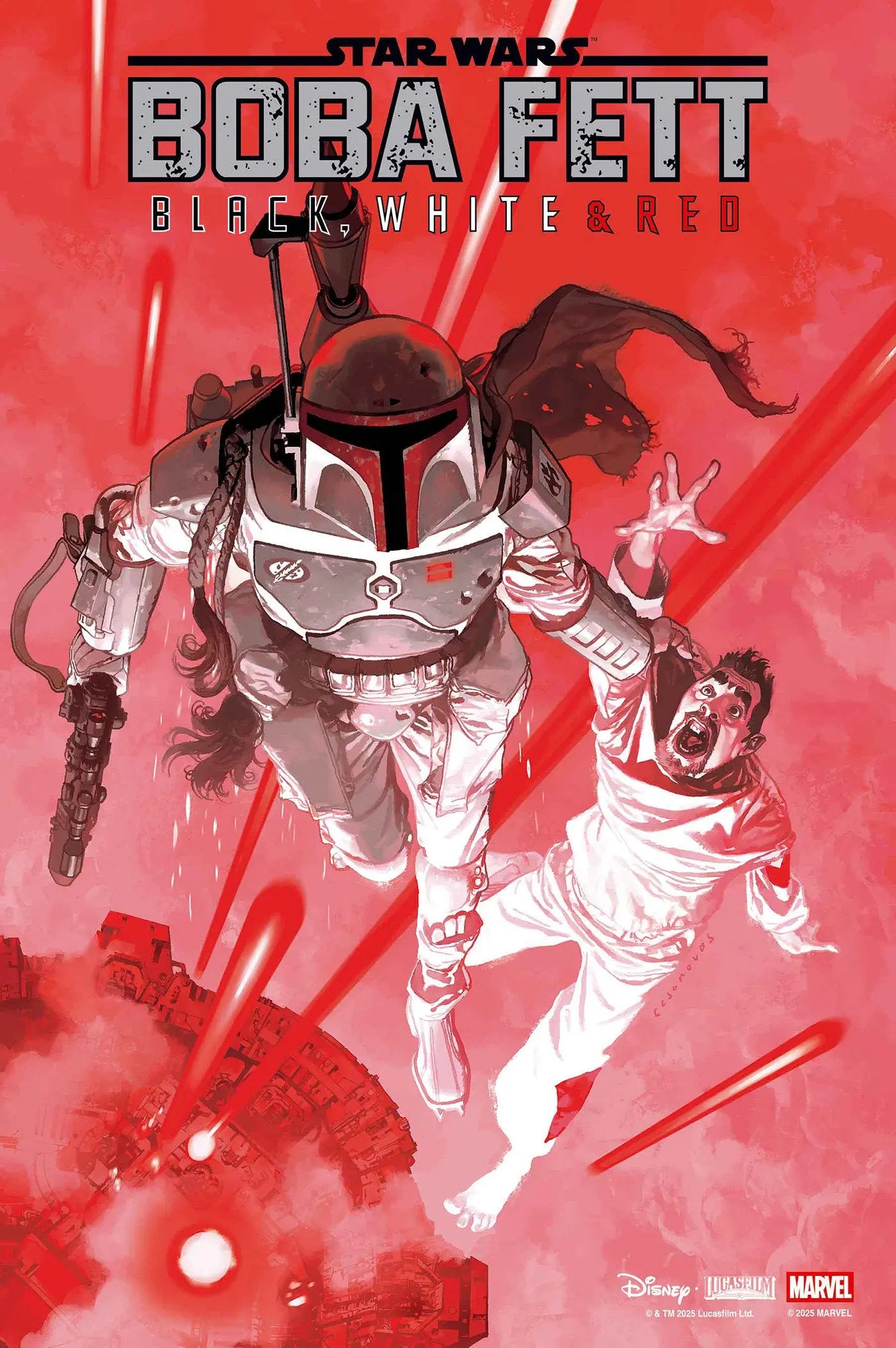 STAR WARS: BOBA FETT - BLACK, WHITE & RED #1 JOSEMARIA CASANOVAS VARIANT Marvel