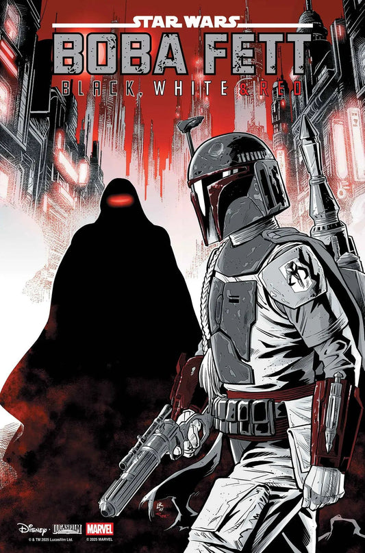 STAR WARS: BOBA FETT - BLACK, WHITE & RED #4 LUKE ROSS VARIANT Marvel