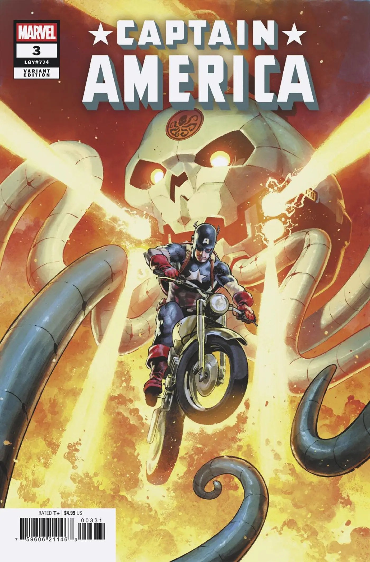 CAPTAIN AMERICA #3 JEROME OPENA VIRGIN VARIANT 1:100 Marvel