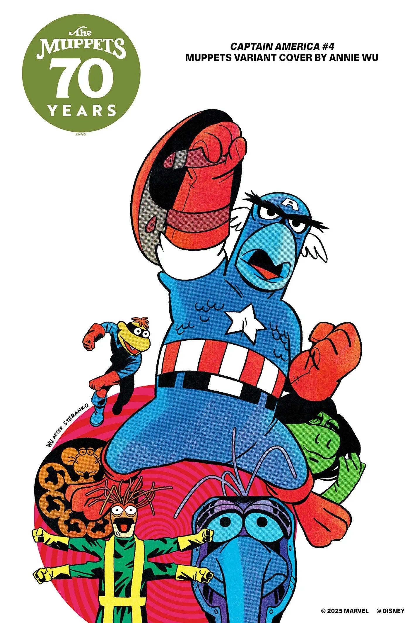 CAPTAIN AMERICA #4 ANNIE WU MUPPETS VARIANT Marvel