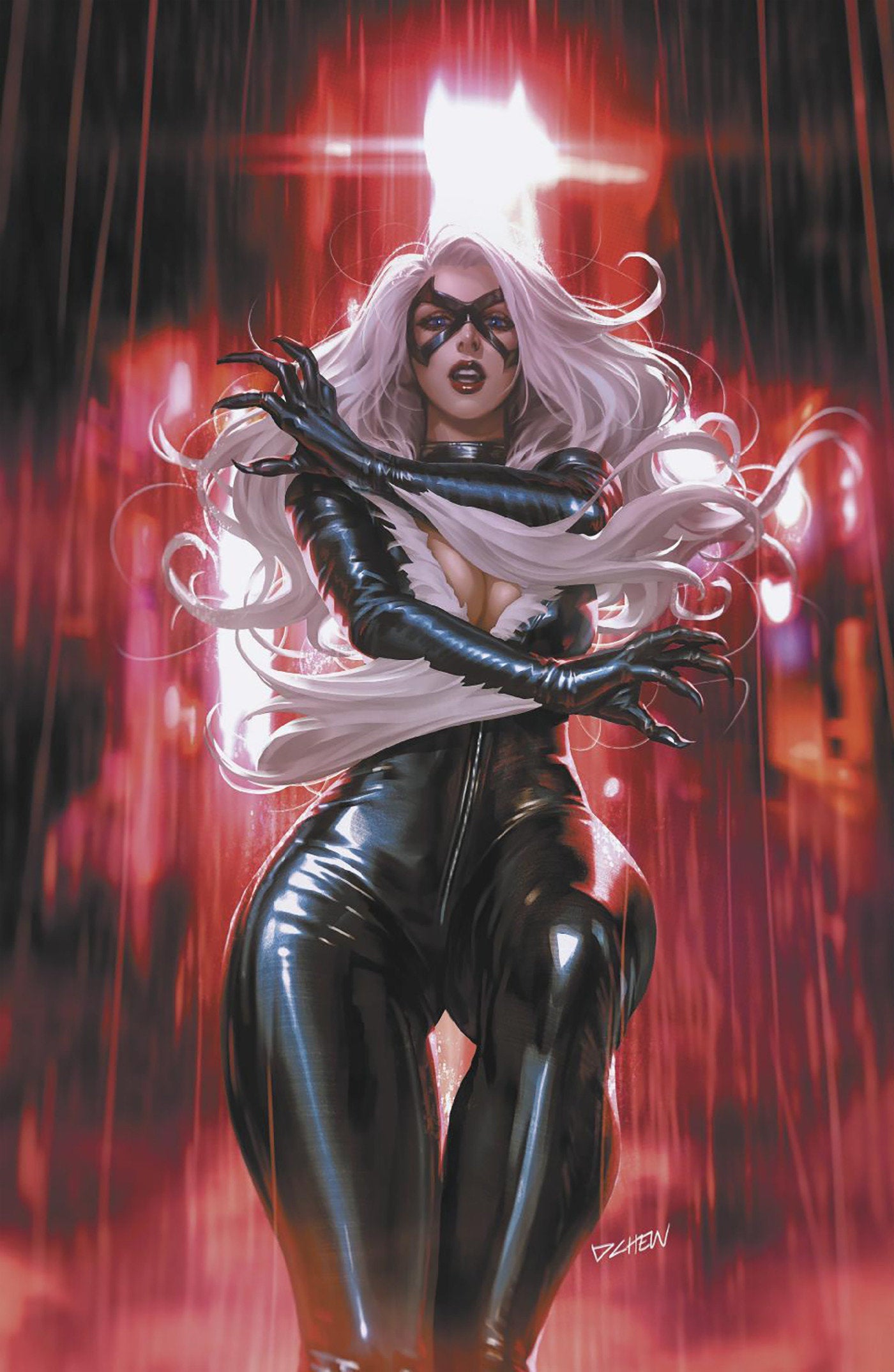 BLACK CAT #4 DERRICK CHEW BLACK CAT VIRGIN INCENTIVE VARIANT 1:50 Marvel