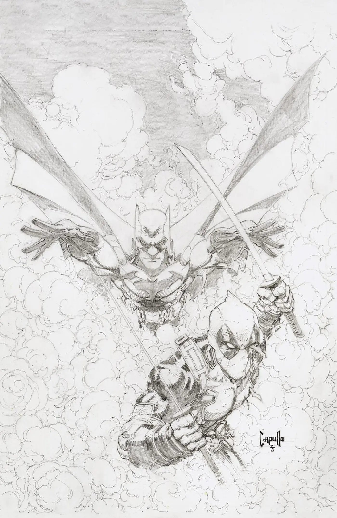 MARVEL/DC: DEADPOOL/BATMAN #1 GREG CAPULLO SKETCH VARIANT Marvel