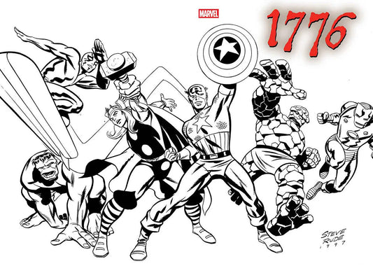 1776 #1 STEVE RUDE WRAPAROUND VARIANT Marvel