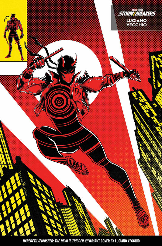 DAREDEVIL/PUNISHER: THE DEVIL'S TRIGGER #1 LUCIANO VECCHIO FROM THE CHAOS A COSTUME VARIANT Marvel