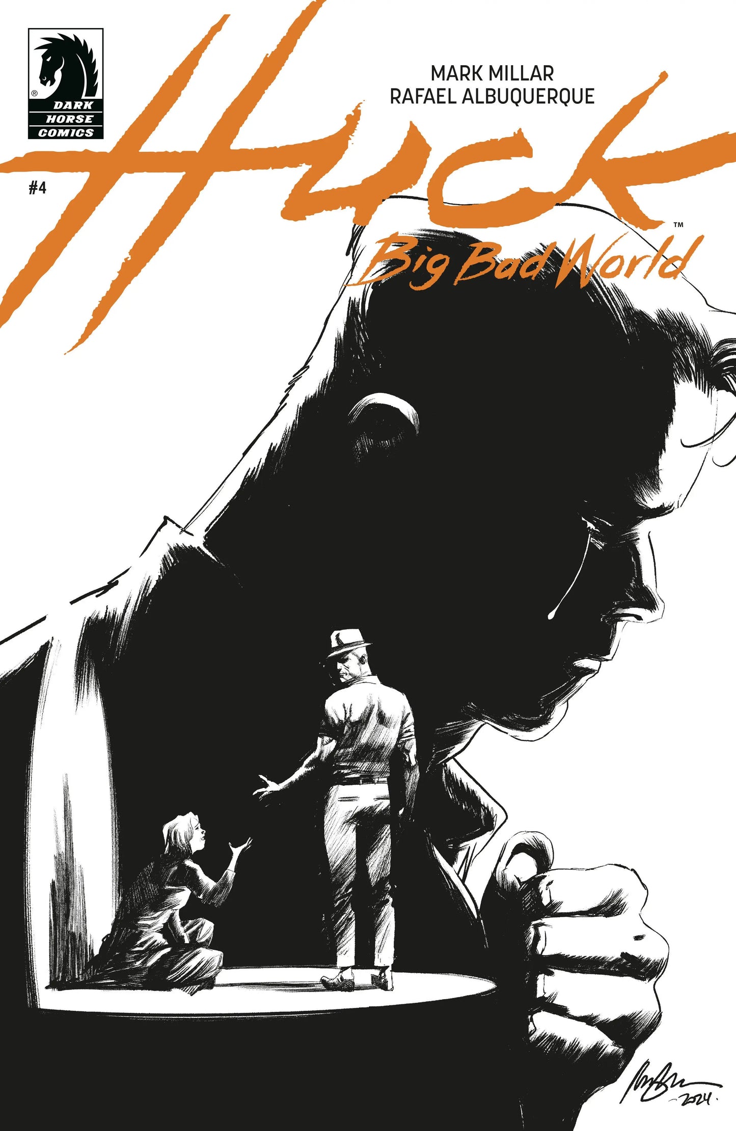 Huck: Big Bad World #4 (CVR B) (B&W) (Rafael Albuquerque) Dark Horse Comics