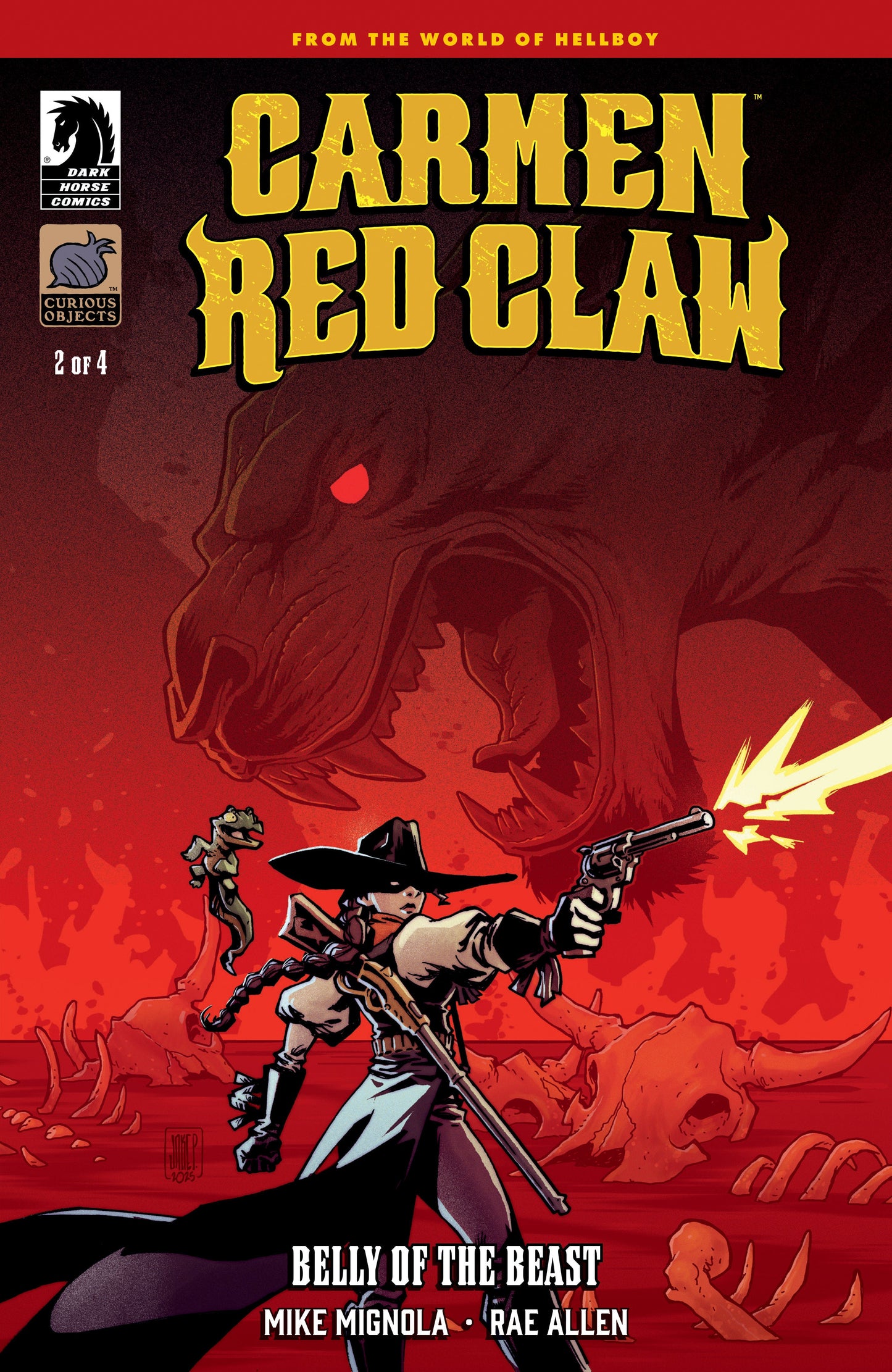 Carmen Red Claw: Belly of the Beast #2 (CVR B) (Jake Parker) Dark Horse Comics