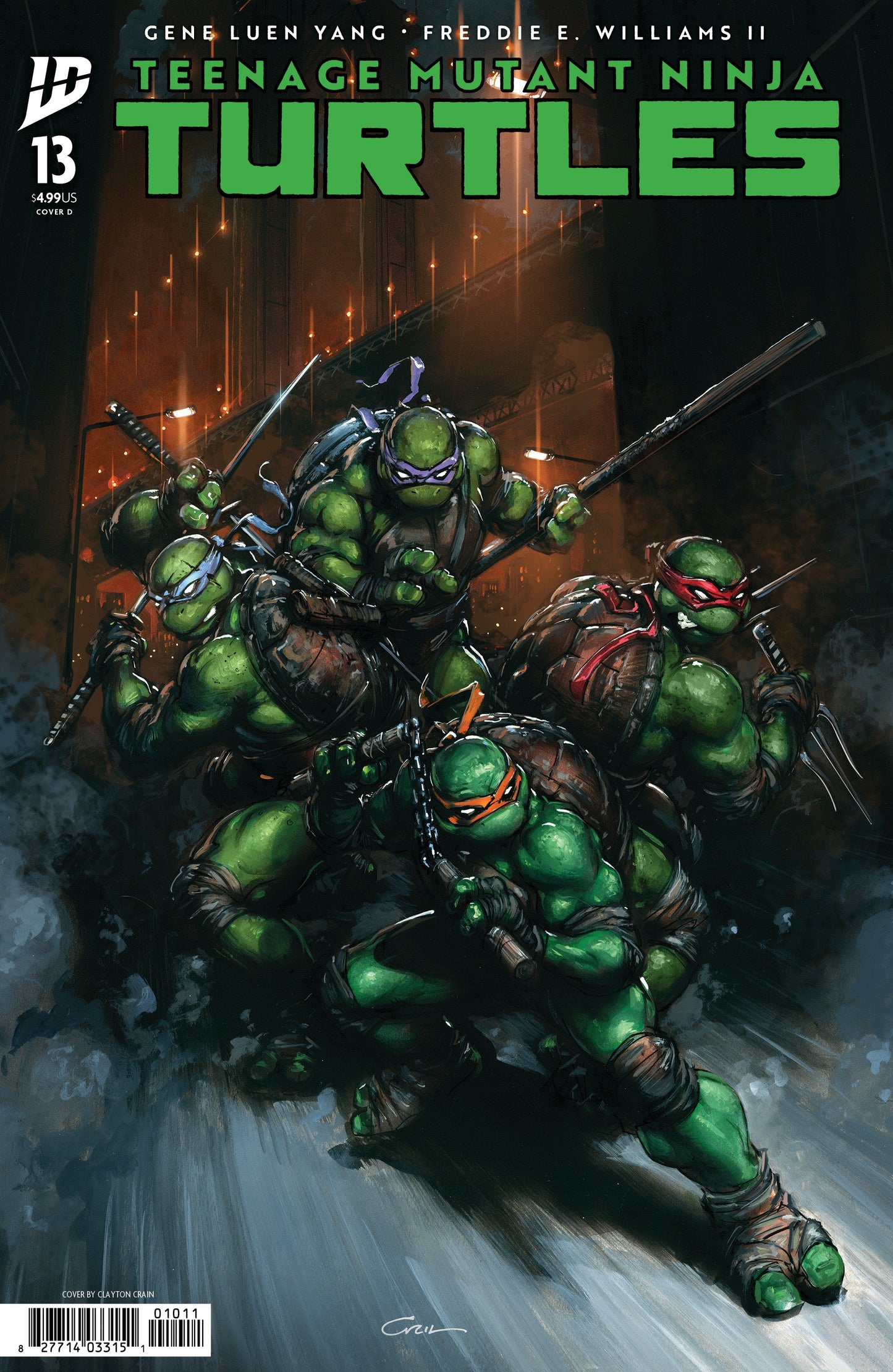 Teenage Mutant Ninja Turtles #13 Variant D (Crain) IDW Publishing