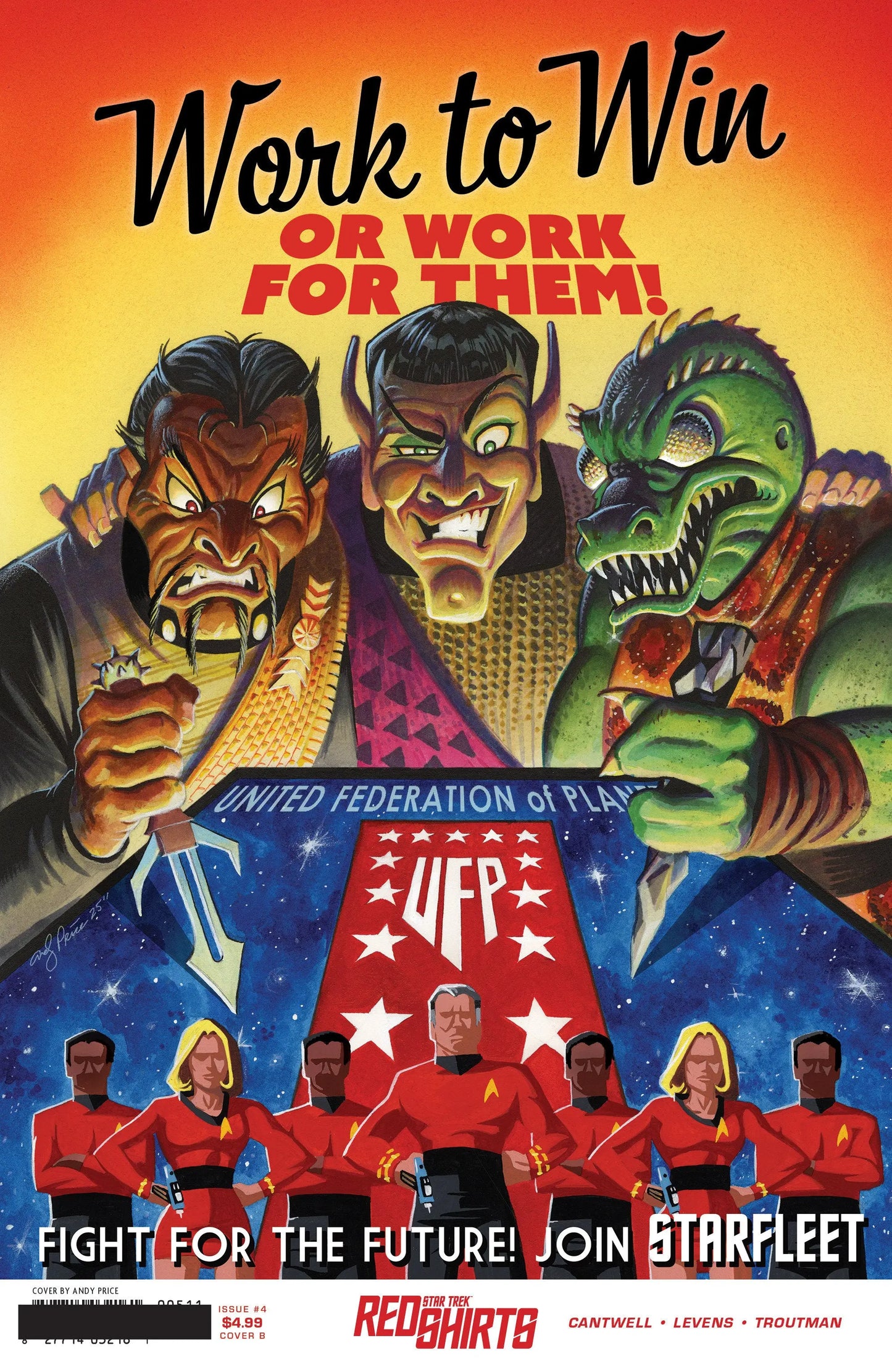 Star Trek: Red Shirts #4 Variant B (Price Federation Recruitment) IDW Publishing