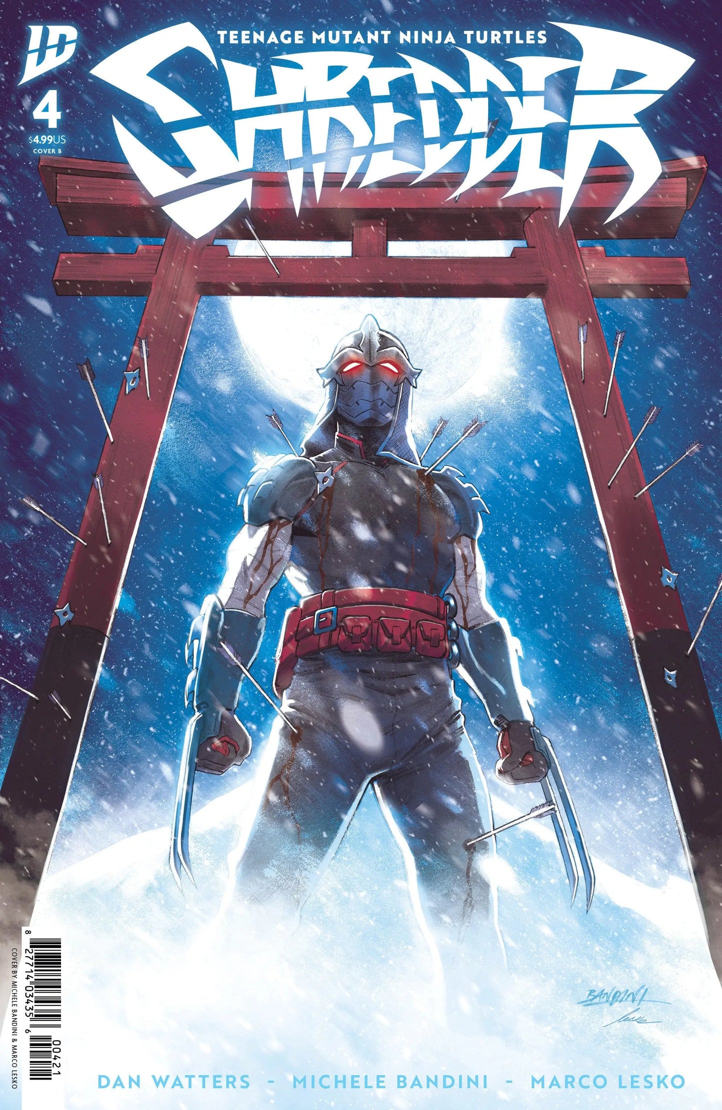 Teenage Mutant Ninja Turtles: Shredder #4 Variant B (Bandini) IDW Publishing