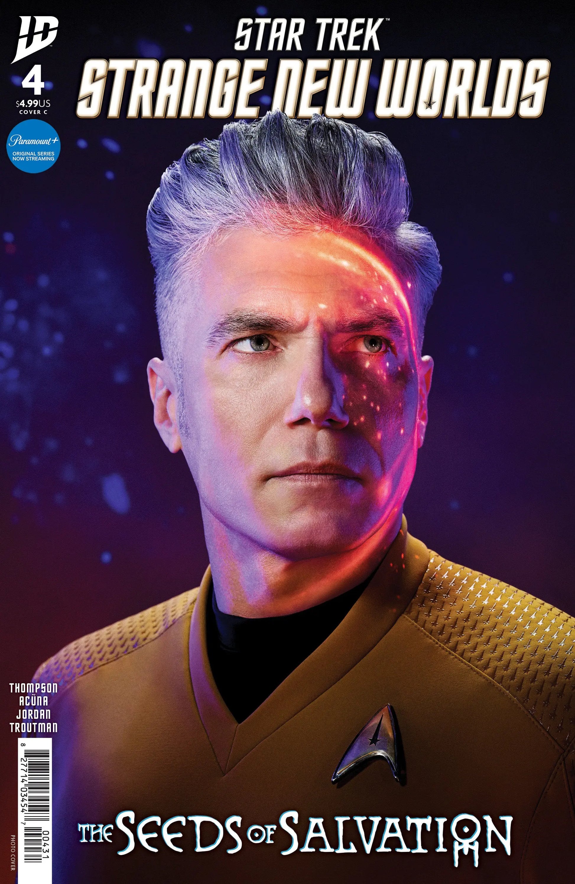 Star Trek: Strange New Worlds--The Seeds of Salvation #4 Variant C (Photo Variant) IDW Publishing