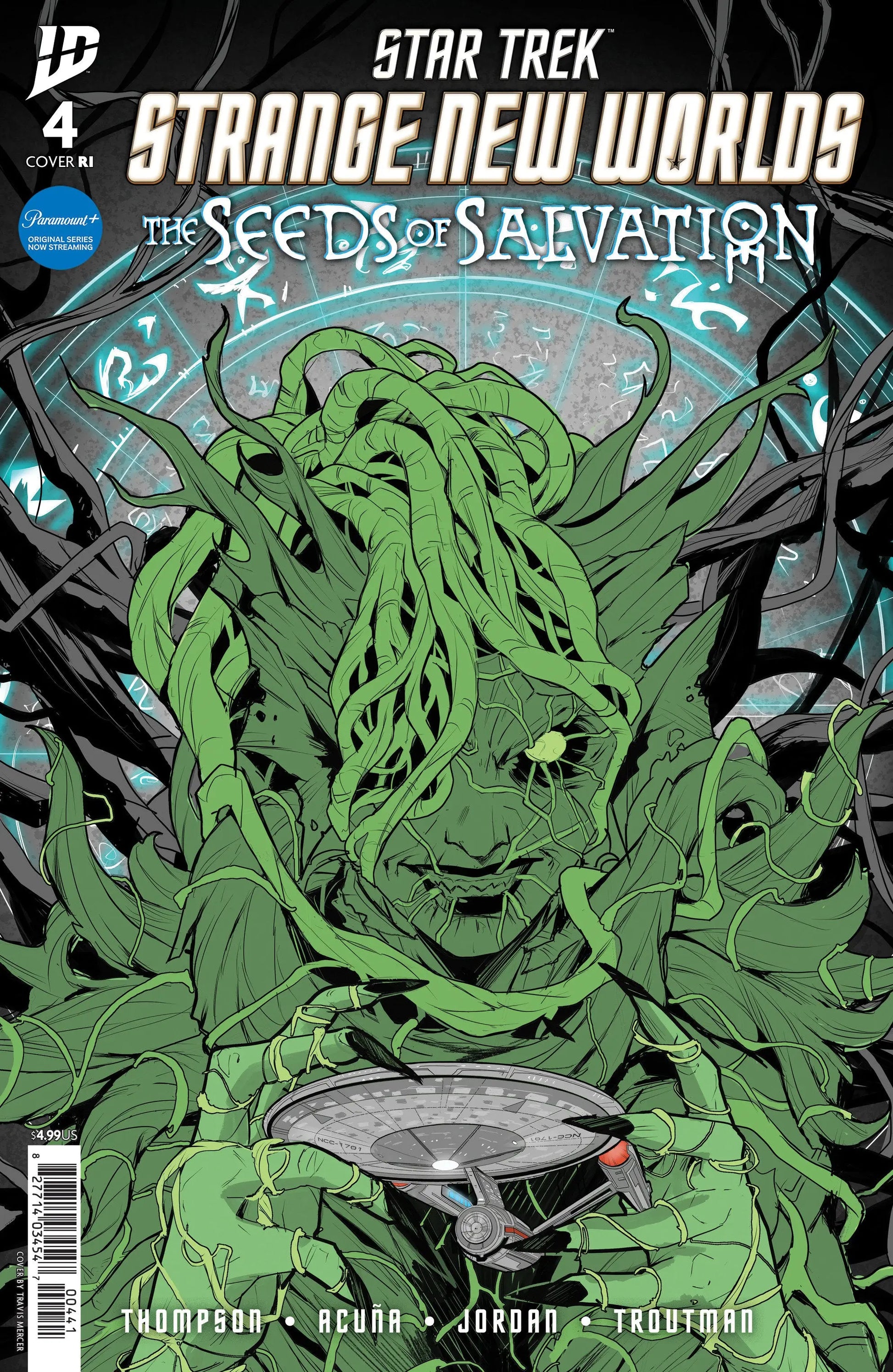 Star Trek: Strange New Worlds--The Seeds of Salvation #4 Variant RI (10) (Mercer B&W) IDW Publishing