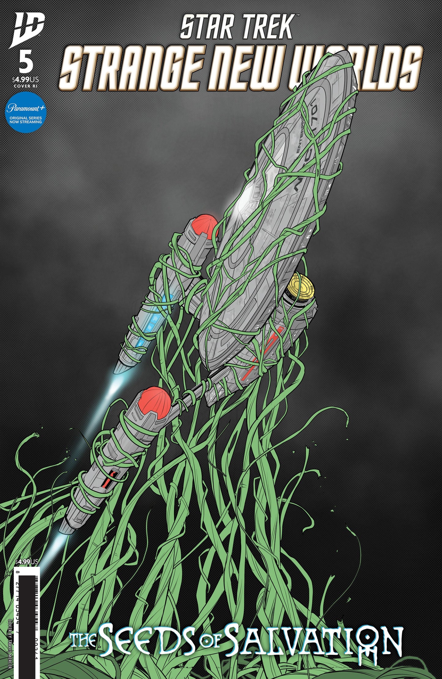 Star Trek: Strange New Worlds--The Seeds of Salvation #5 Variant RI (10) (Mercer B&W) 1:10 IDW Publishing