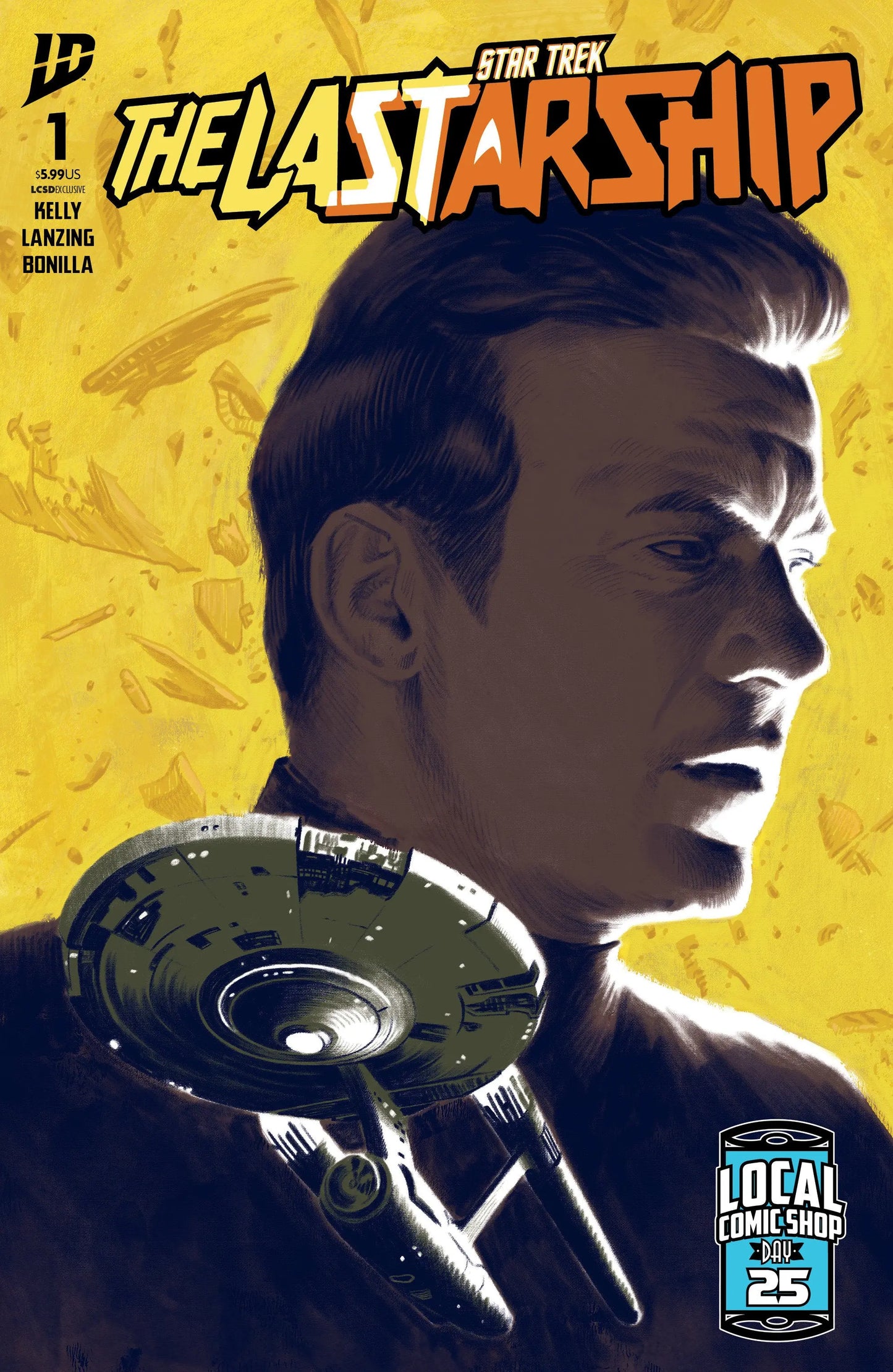 Star Trek: The Last Starship #1 Variant LCSD (Ward) IDW Publishing