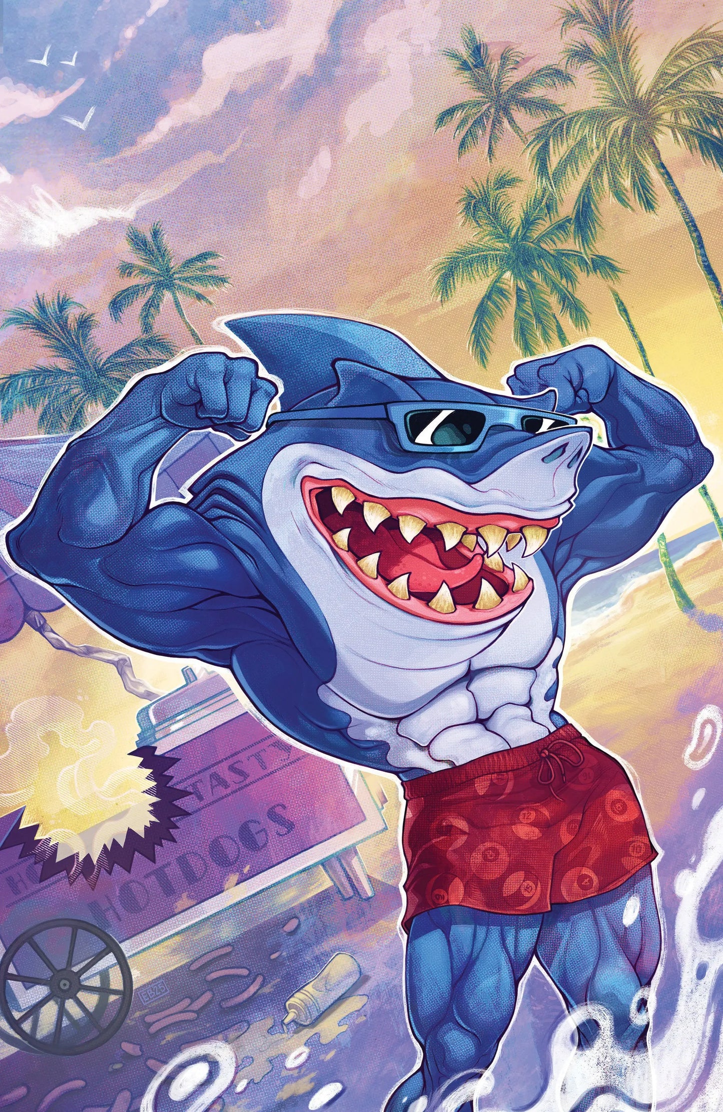 Street Sharks #1 Variant RI (10) (Beals Full Art) 1:10 IDW Publishing